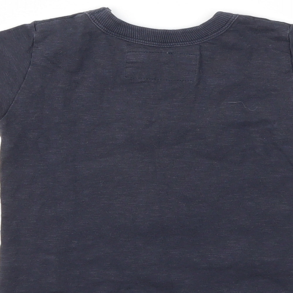 NEXT Boys Blue Animal Print Basic T-Shirt Size 3-6 Months