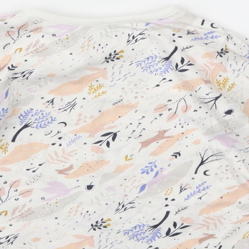 Nutmeg Ivory Floral Basic T-Shirt Size 6-9 Months