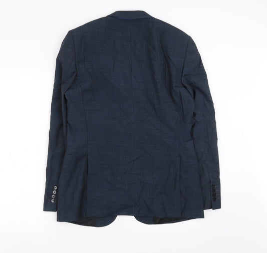 John Lewis Mens Blue Jacket Suit Jacket Size 40