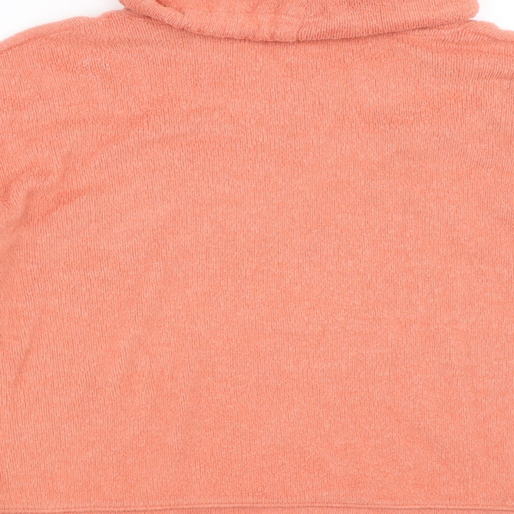 Brand and care label for TU women’s orange jumper, size UK 10