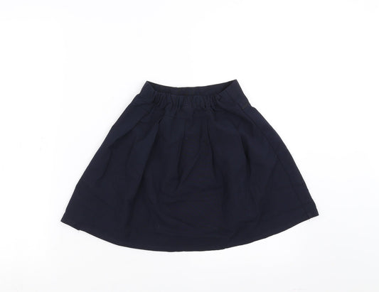 Sainsburys Girls Blue A-Line Skirt Size 7 Years - school