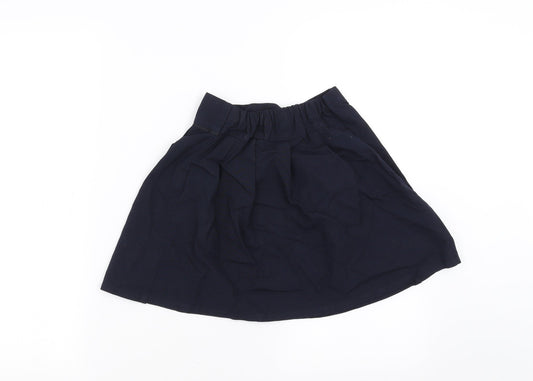 Sainsburys Girls Blue A-Line Skirt Size 7 Years - school