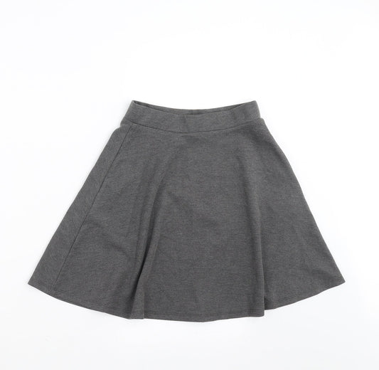 Nutmeg Girls Grey Skater Skirt Size 9-10 Years