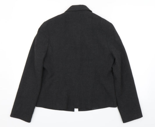 Withcery Womens Black Jacket Suit Jacket Size 10 - Formal