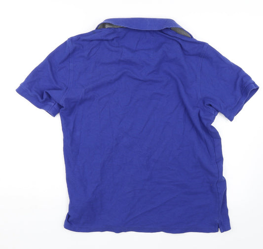 modern essentials Mens Blue Polo Size M