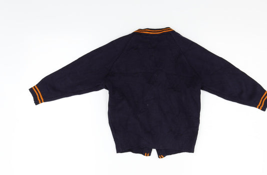 Rowlinson Boys Blue Cardigan Jumper Size 24 Months