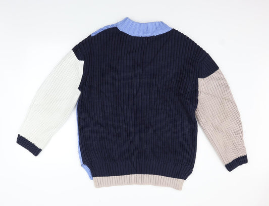 H&M Womens Blue Pullover Jumper Size 10
