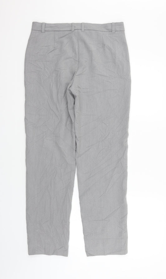Marks and Spencer Womens Grey Trousers Size 10 L31 in