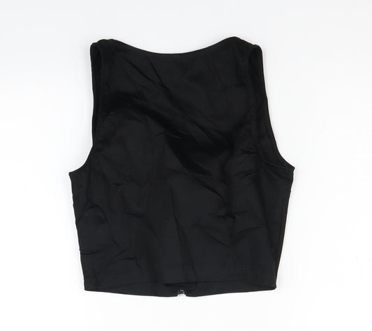 Divided Womens Black Basic Blouse Size 8