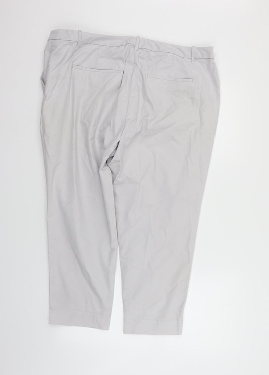 Marks and Spencer Womens Grey Trousers Size 20 L24 in