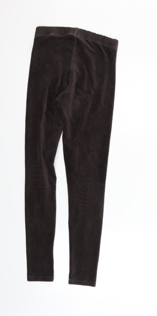 Marks and Spencer Womens Brown Trousers Size 8 L24 in