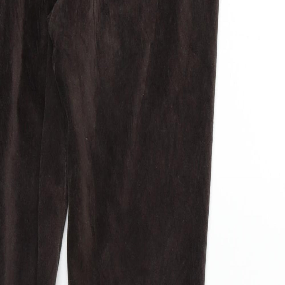 Marks and Spencer Womens Brown Trousers Size 8 L24 in