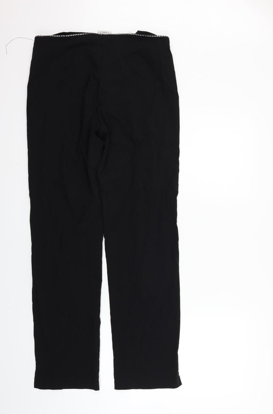 Miss Selfridge Womens Black Trousers Size 16 L30 in