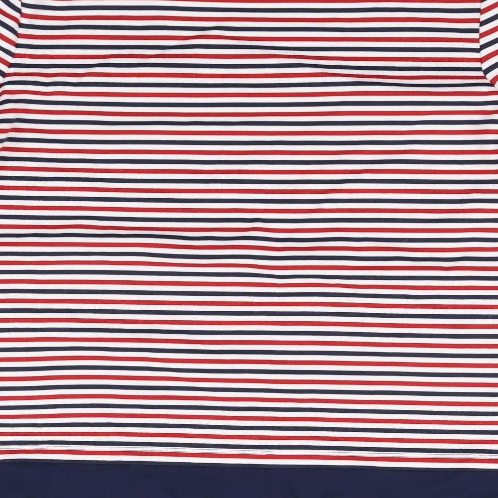 Marks and Spencer Womens Red Striped Pullover Jumper Size 14