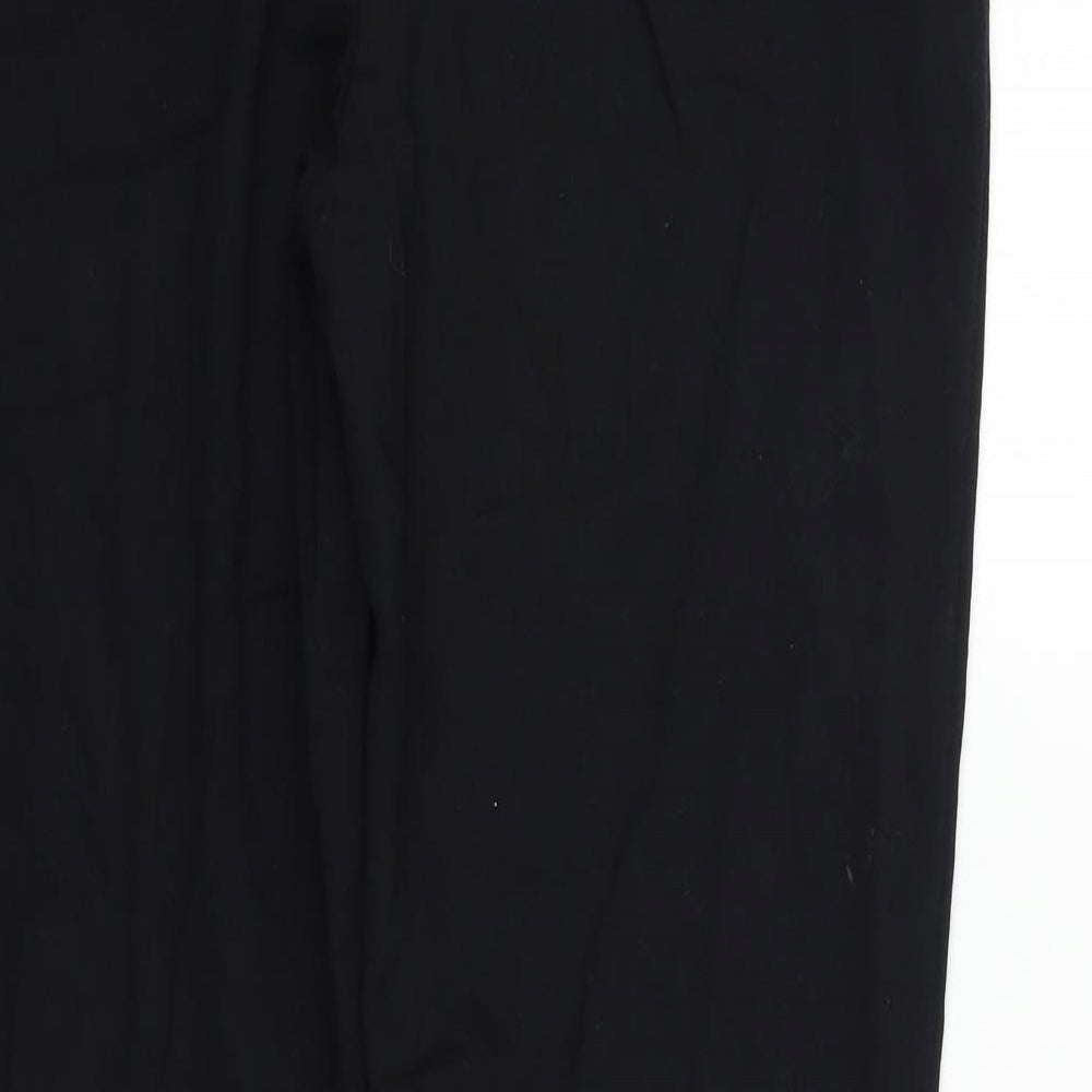Marks and Spencer Womens Black Trousers Size 12 L25 in