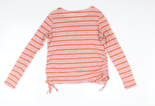 NEXT Womens Orange Striped Pullover Jumper Size 8