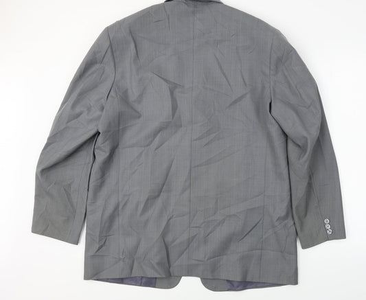 Henry Mens Grey Jacket Blazer Size 42