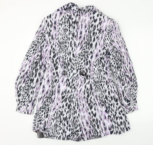 Marks and Spencer Womens White Animal Print Jacket Coat Size 12