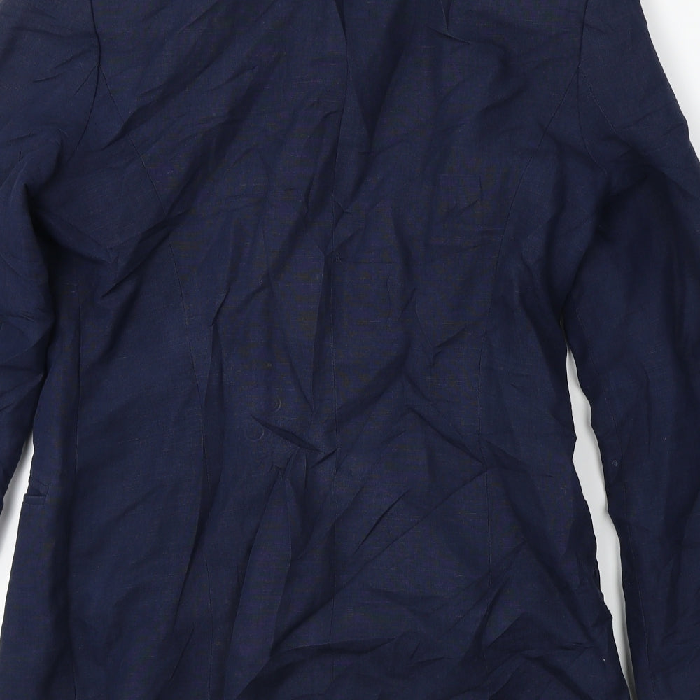 Casual Corner Womens Blue Jacket Coat Size 4