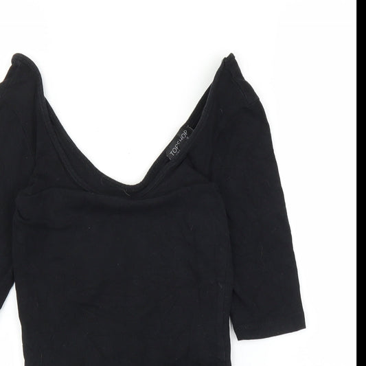 Topshop Womens Black Leotard One-Piece Size 12