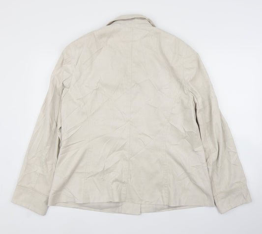 NEXT Womens Beige Jacket Size L
