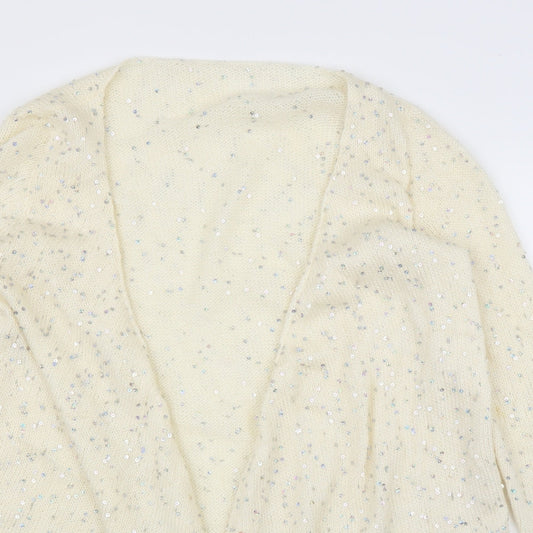 Preworn Womens Ivory Cardigan Jumper Size L