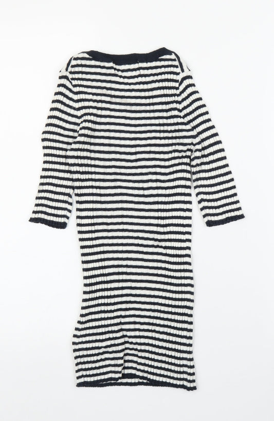 NEXT Womens Blue Striped Tunic T-Shirt Size 6
