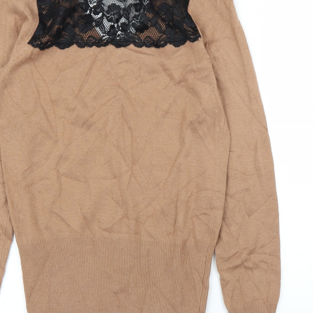 River Island Womens Brown Pullover Jumper Size 6