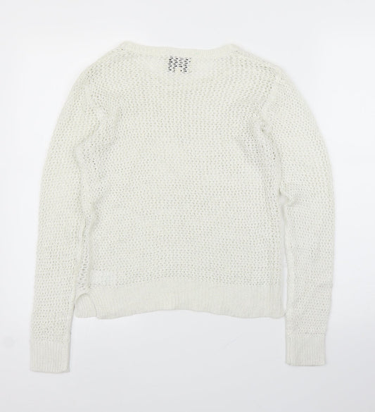 Papaya Womens Ivory Pullover Jumper Size S
