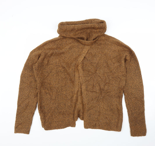 Trend Womens Brown Pullover Jumper Size 12 - Split back