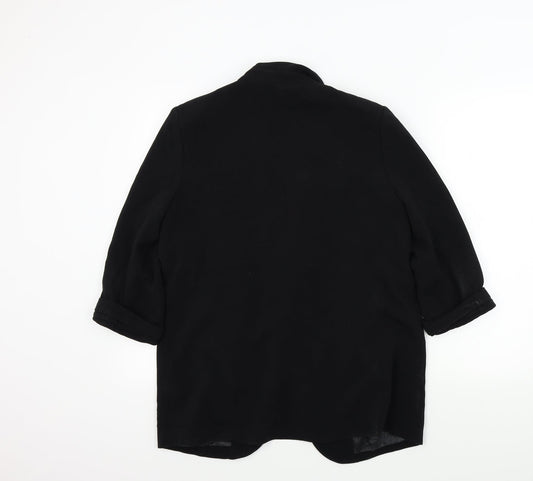 FOREVER 21 Womens Black Colourblock Jacket Blazer Size L