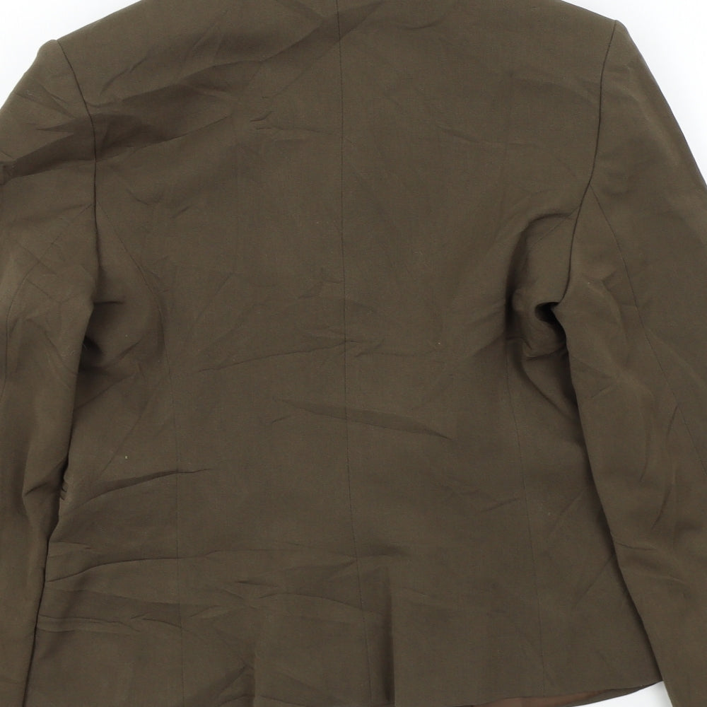 Storm Womens Brown Colourblock Jacket Blazer Size 38
