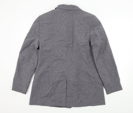 Etam Womens Grey Pinstripe Jacket Suit Jacket Size 16