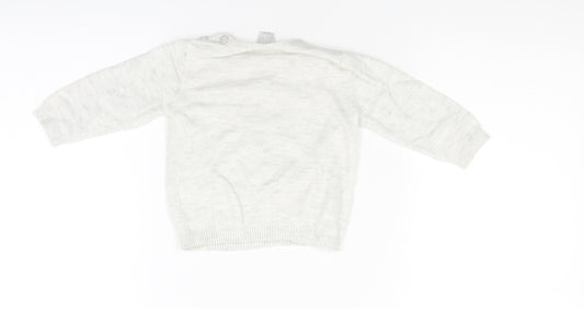 Mini Club Baby Grey Pullover Jumper Size 6-9 Months