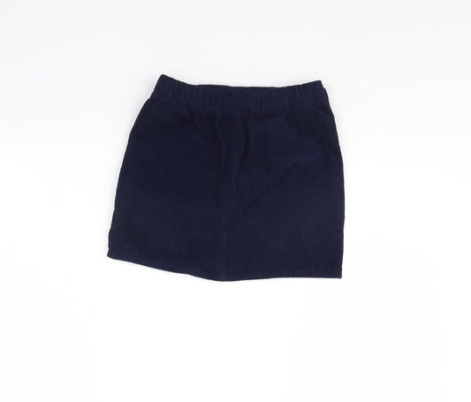 Denim & Co. Girls Blue Corduroy Mini Skirt Size 8 Years