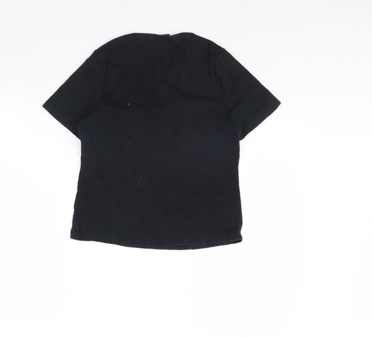 m&s Womens Black Pullover Jumper Size 14
