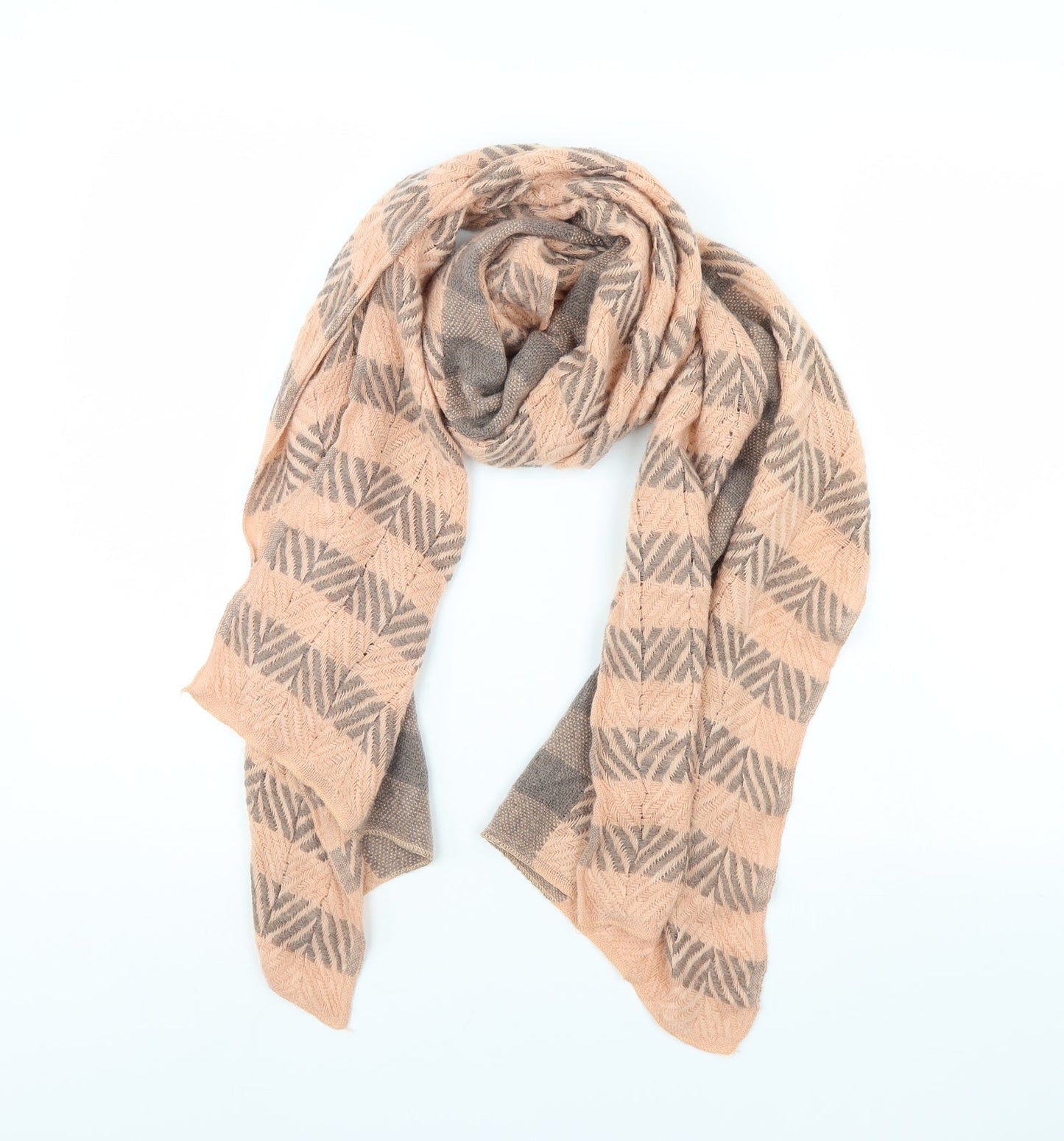 Preworn Womens Orange Scarf