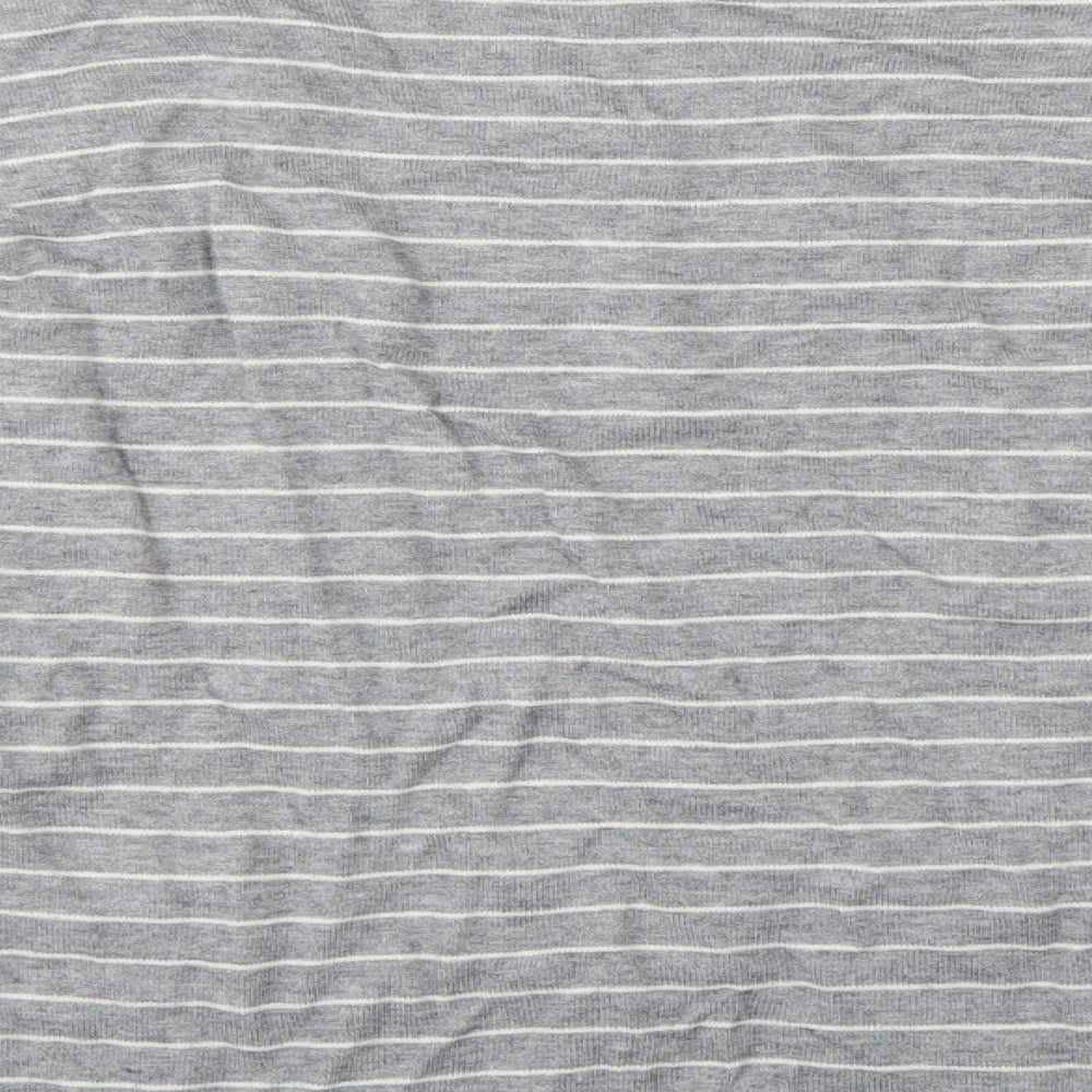 Gap Womens Grey Striped Basic Blouse Size XS