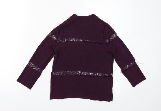 Topshop Womens Purple Basic Blouse Size 6