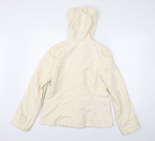 Marks and Spencer Womens Ivory Overcoat Coat Size 12