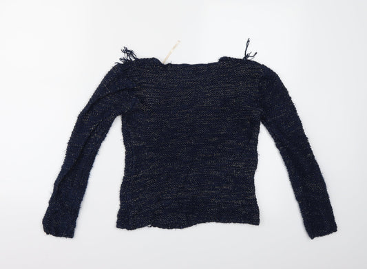 Pumpkin Patch Womens Blue Basic Blouse Size 10