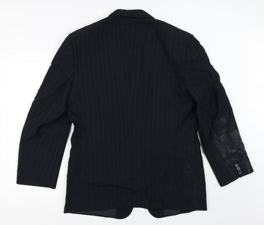 St Micahel Mens Black Jacket Blazer Size 42