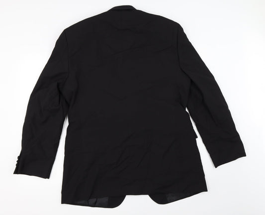 Marks and Spencer Mens Black Jacket Blazer Size 42