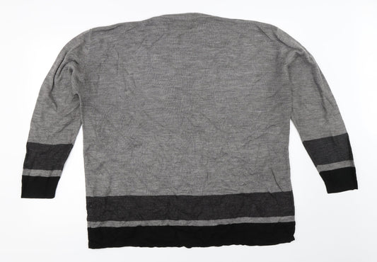 Meadow Classics Womens Grey Pullover Jumper Size 18