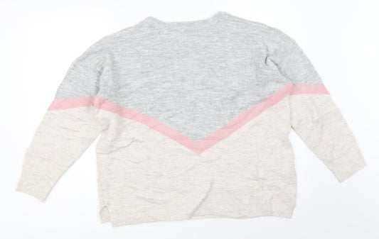 M&Co Womens Grey Pullover Jumper Size 16