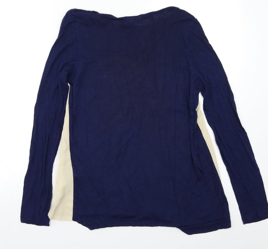 Wareh Womens Blue Basic Blouse Size 10