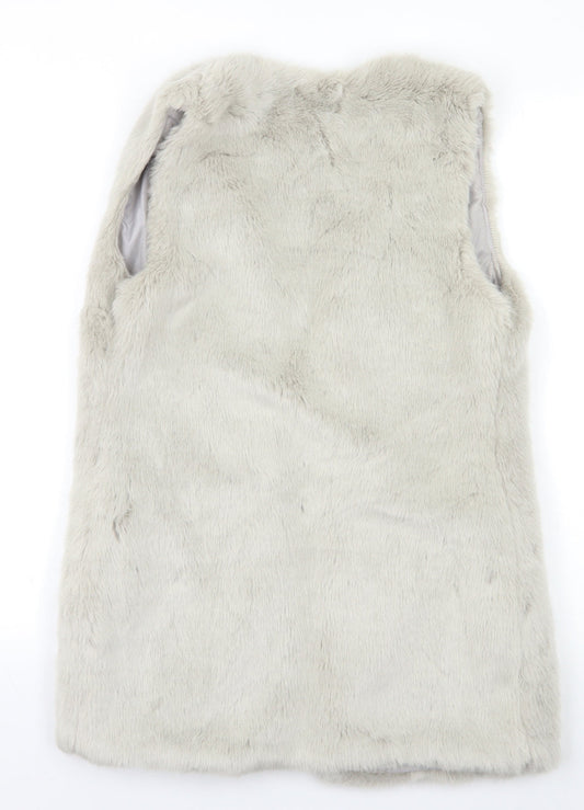 New Look Womens Grey Jacket Waistcoat Size 8