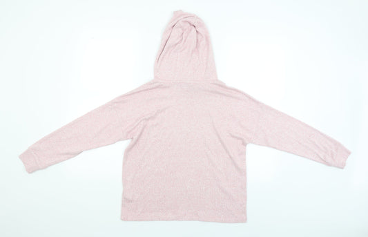 M&S Girls Pink Pullover Hoodie Size 12-13 Years