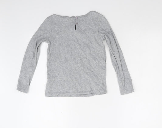 NEXT Girls Grey Basic Polo Size 8 Years