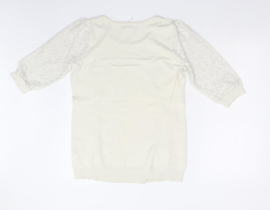 H&M Mama Womens Ivory Pullover Jumper Size M